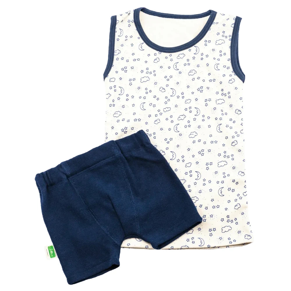 Unterhemd Nachthimmel Boxershort Set