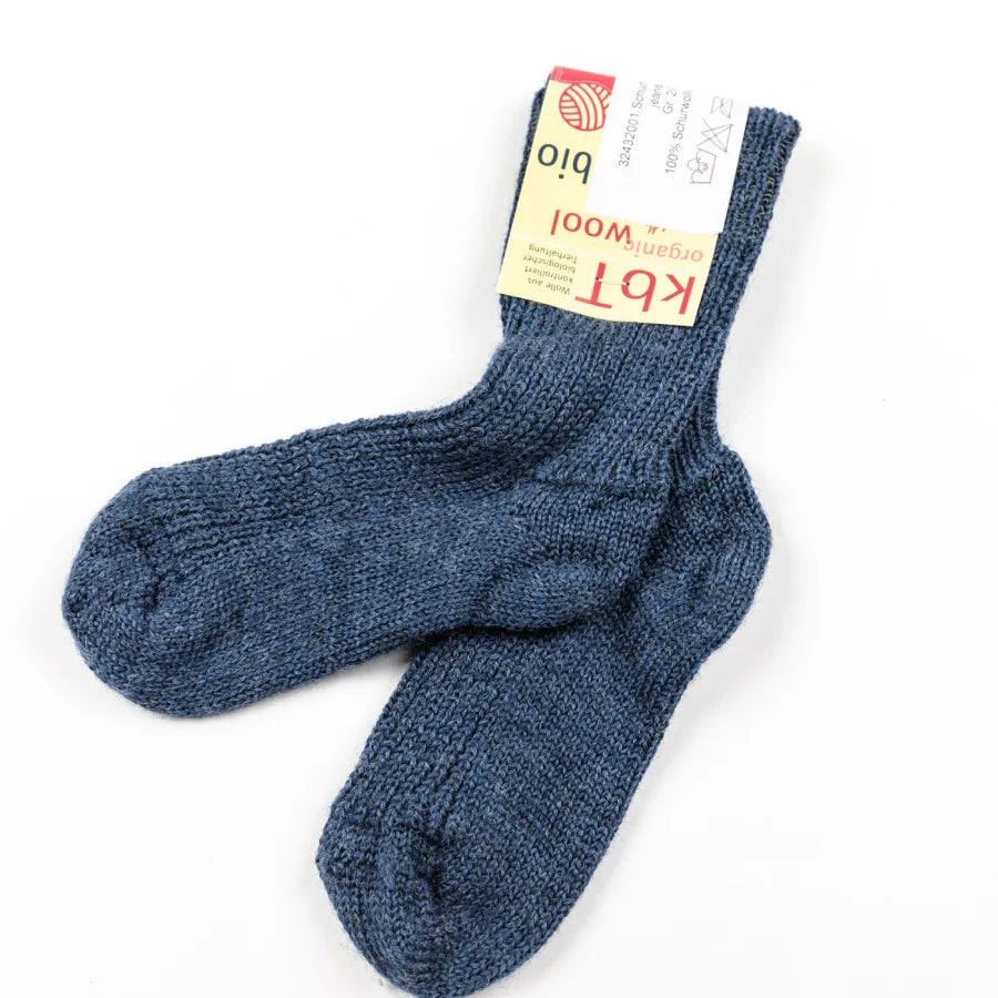 Baby Schurwollsocken Blau