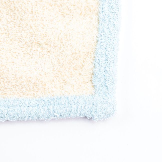 Baby Badetuch Blauer Saum