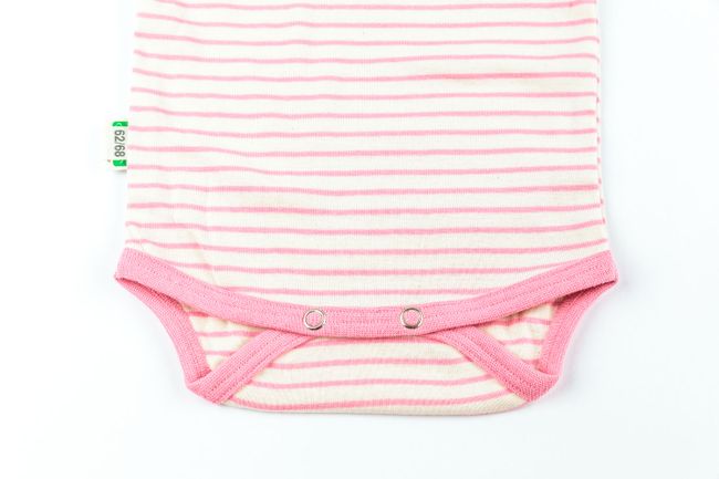 Body Kurzarm Rosa Ringel