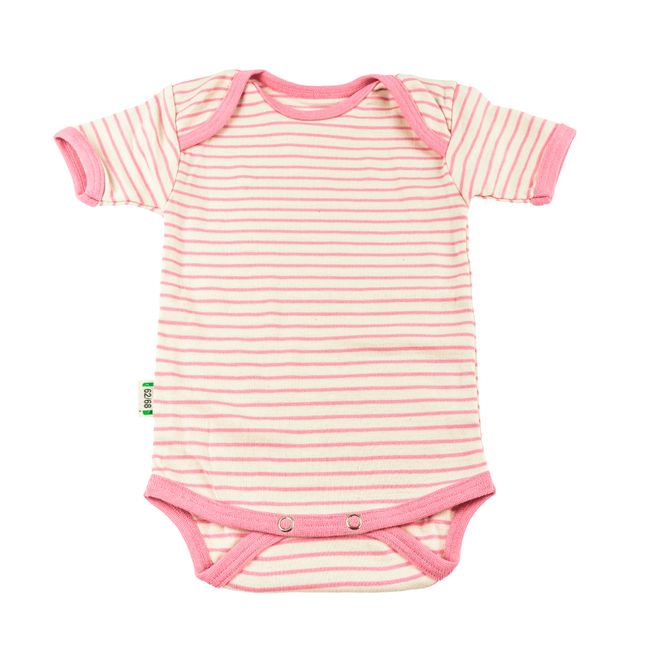 Body Kurzarm Rosa Ringel