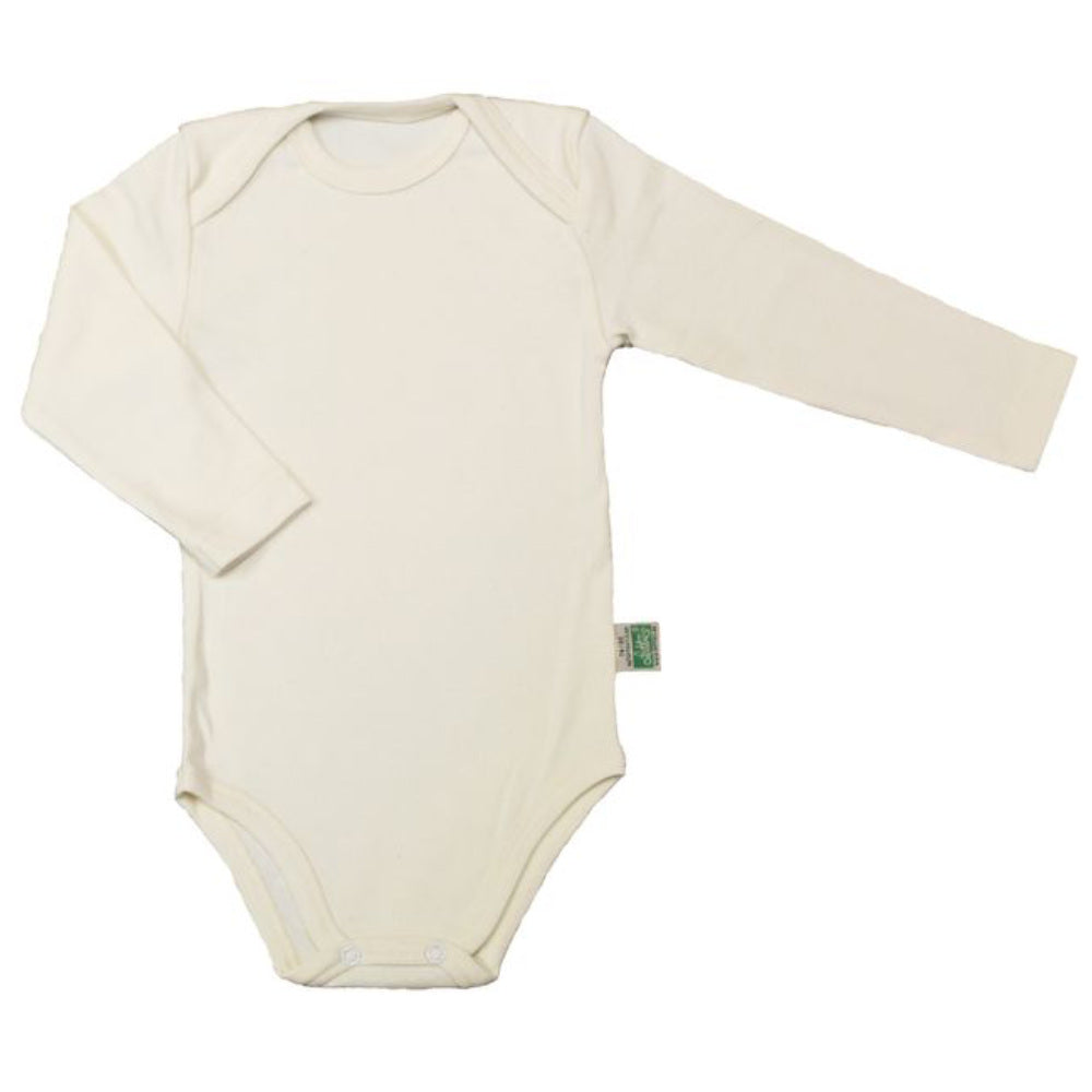 Body Langarm Baumwolle Natur