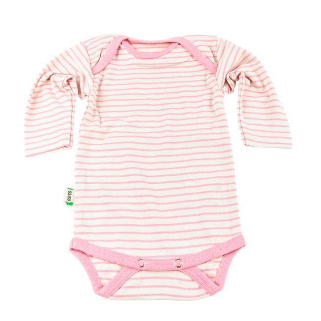 Body Langarm Rosa Ringel