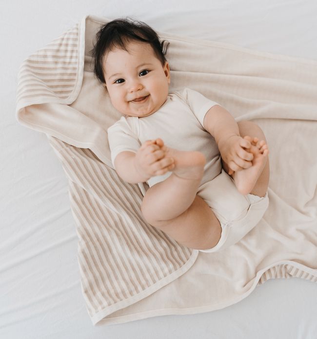 Babydecke Frottee Ringel gestreift