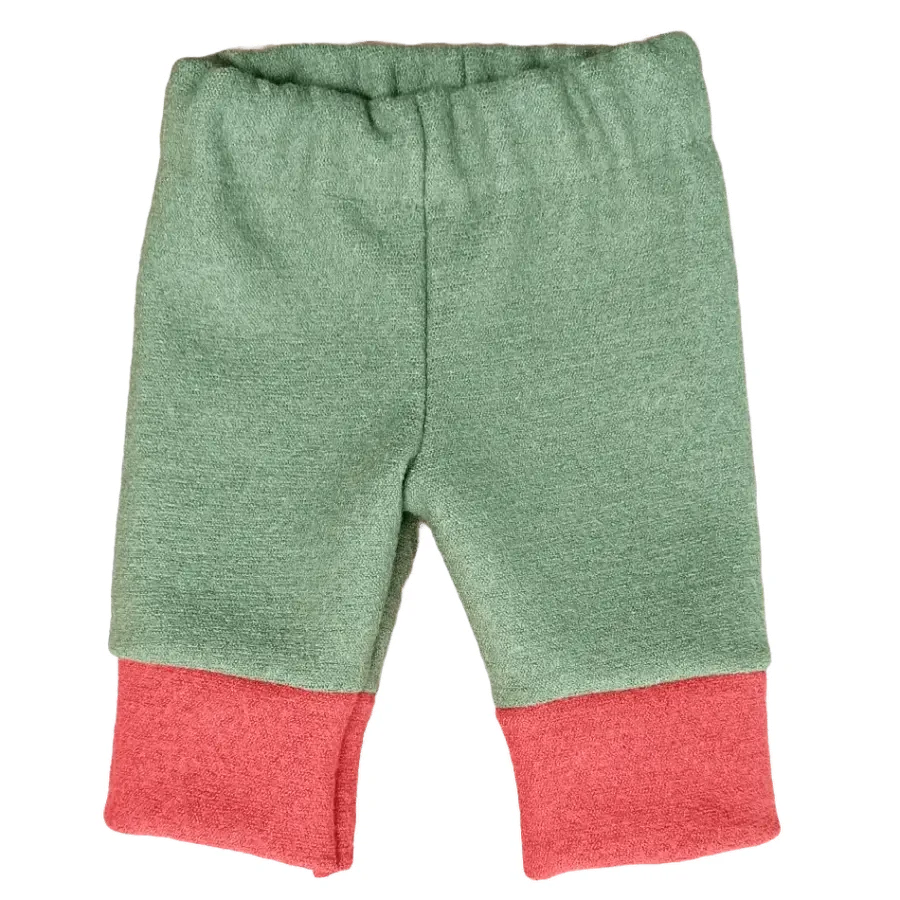 Baby Woll Walk Hose grün rot