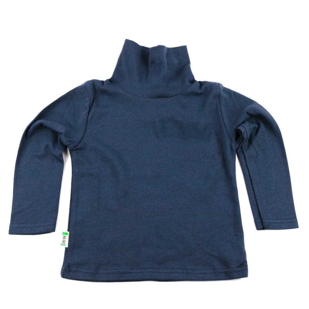 Rollkragenpullover Blau