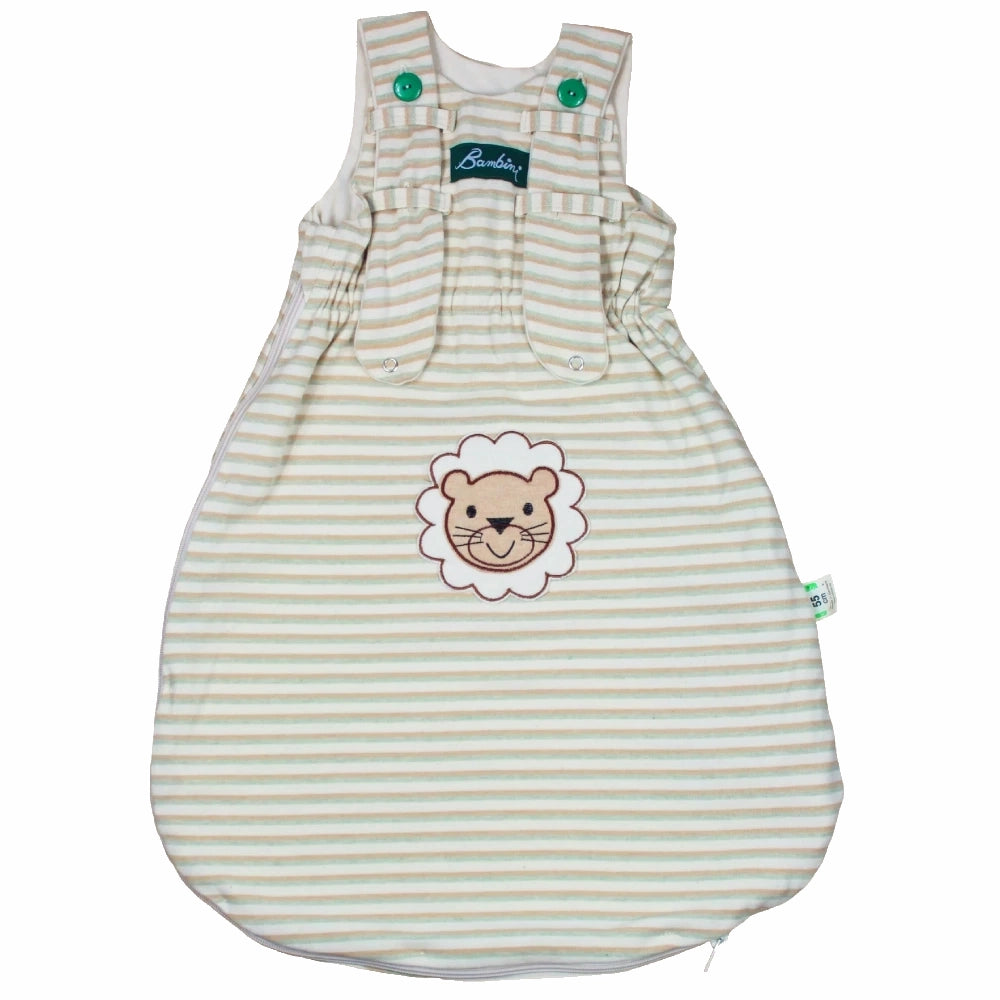 lotties schlafsack 90 cm Gestreifter Bambini Schlafsack mit Leo Stickerei