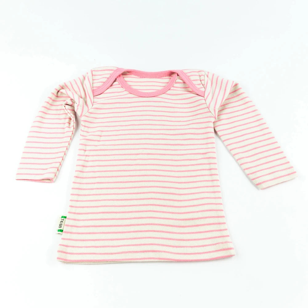 Langarm Shirt Rosa Ringel