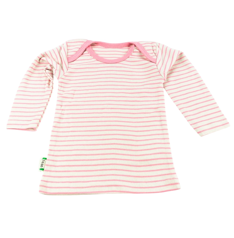 Langarm Shirt Rosa Ringel