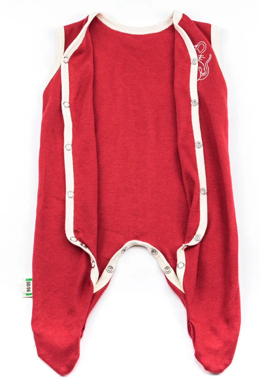 Baby Strampler Maus Rot