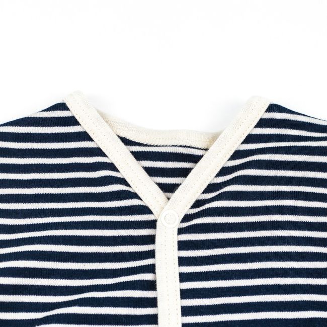Baby Strampler Blauer Ringel