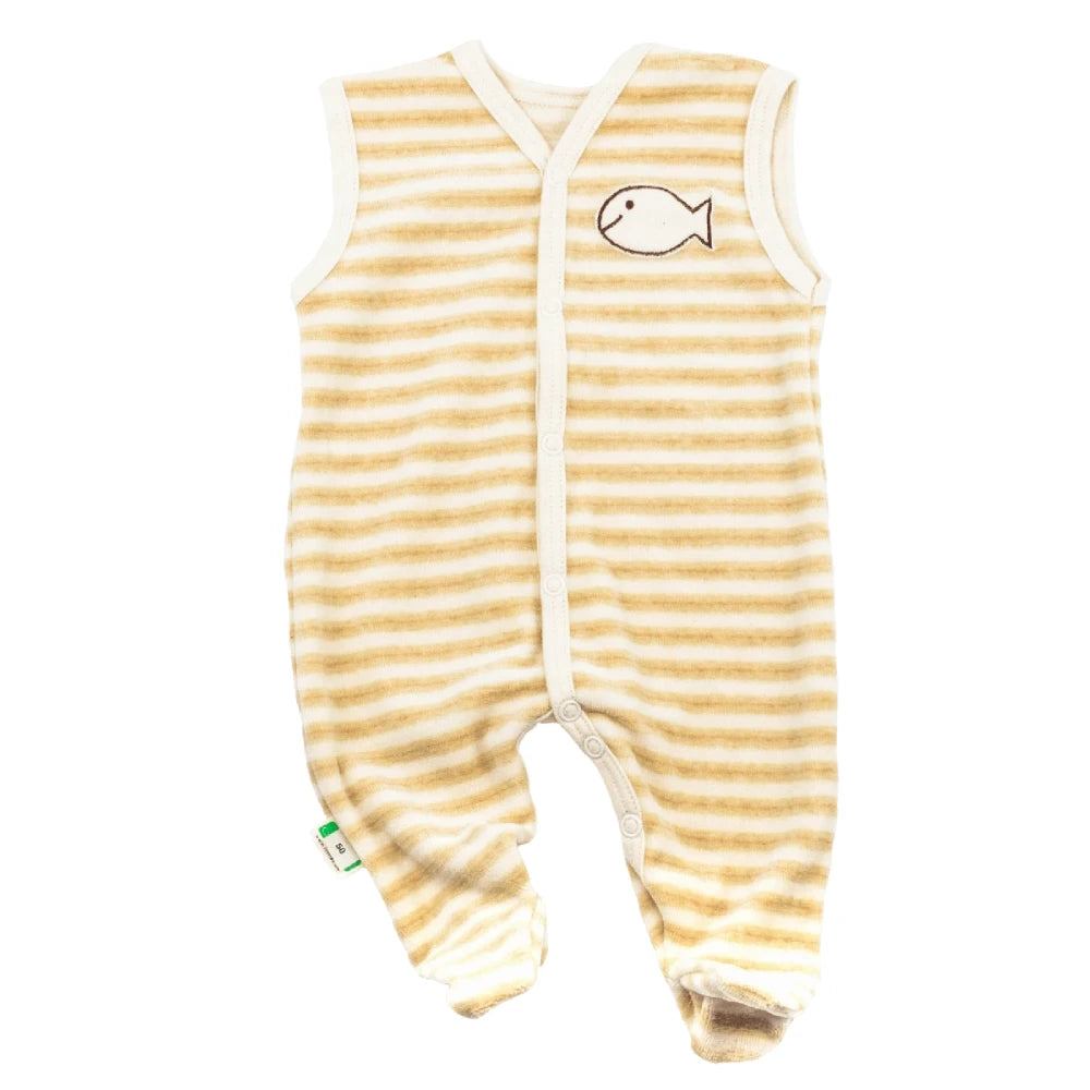 Baby Strampler Fisch Nicki gestreift