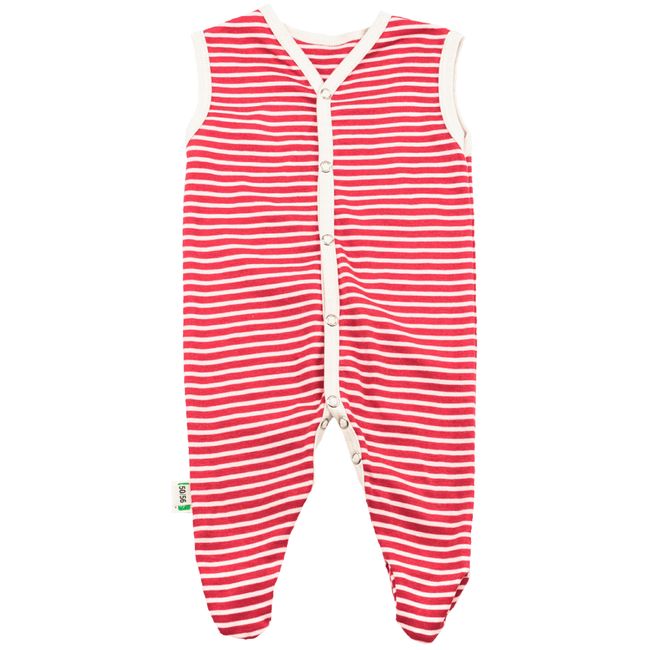Baby Strampler Roter Ringel