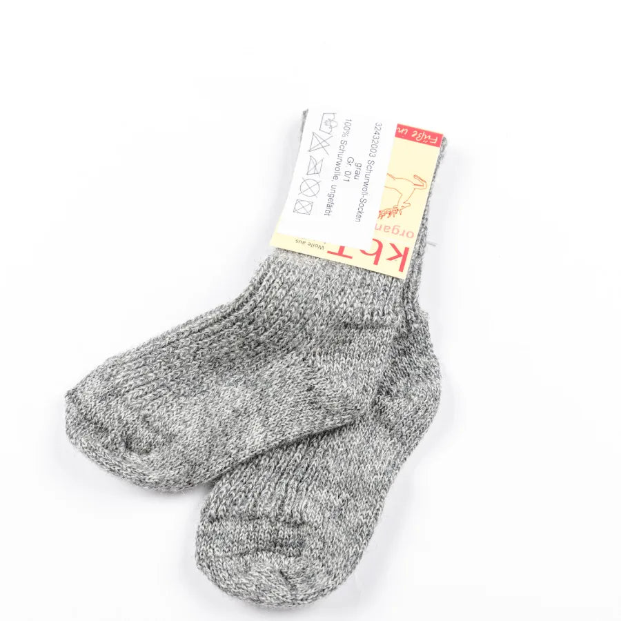 Baby Schurwollsocken Grau