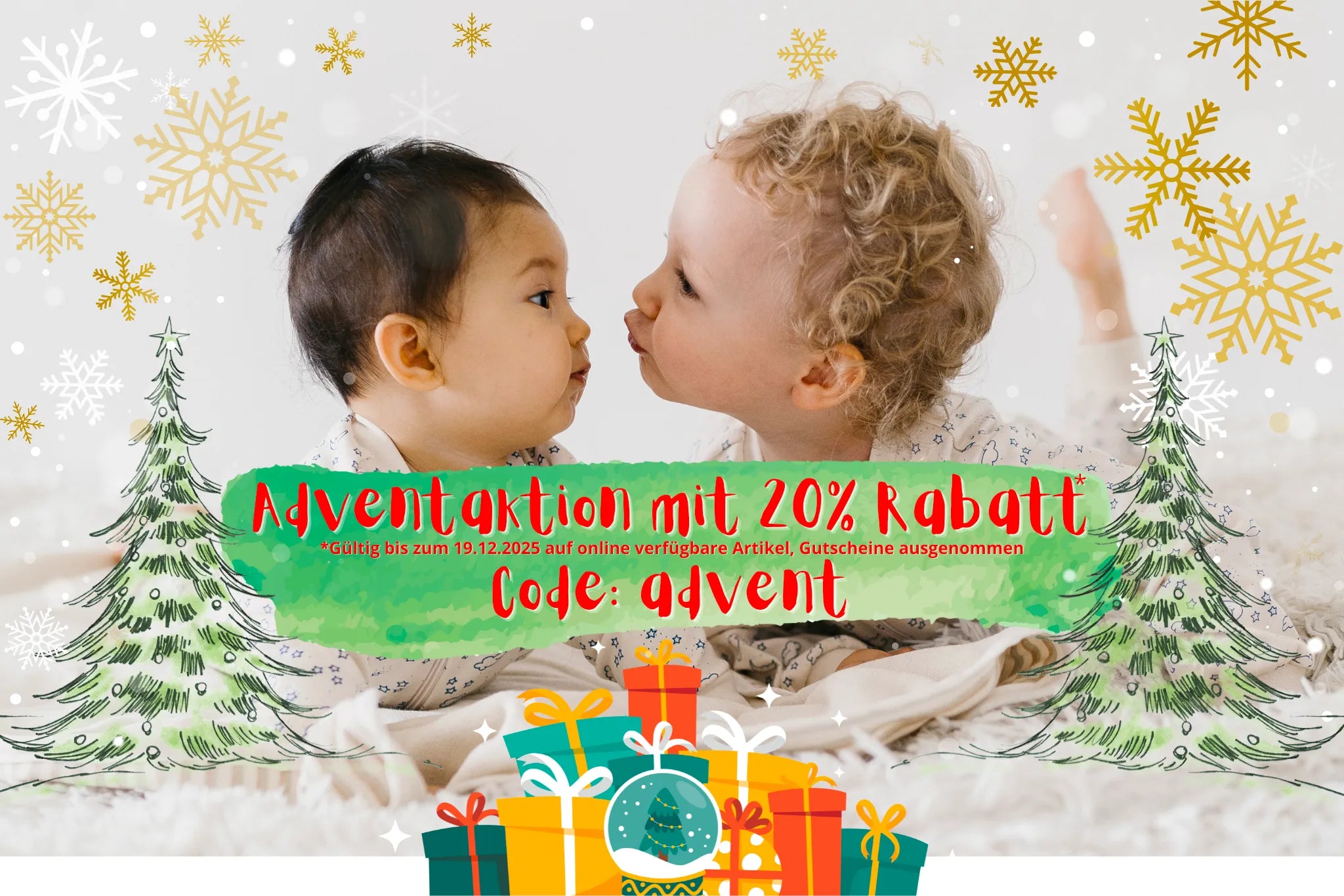 Lotties Banner Aktion Weihnachtsaktion mit Rabattcode advent