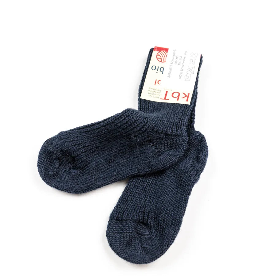 Baby Schurwollsocken Dunkelblau