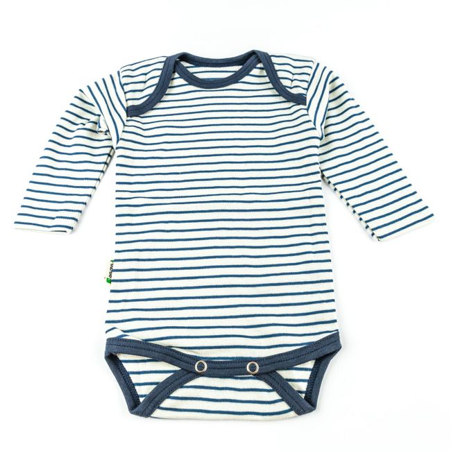 Body Langarm Blauer Ringel