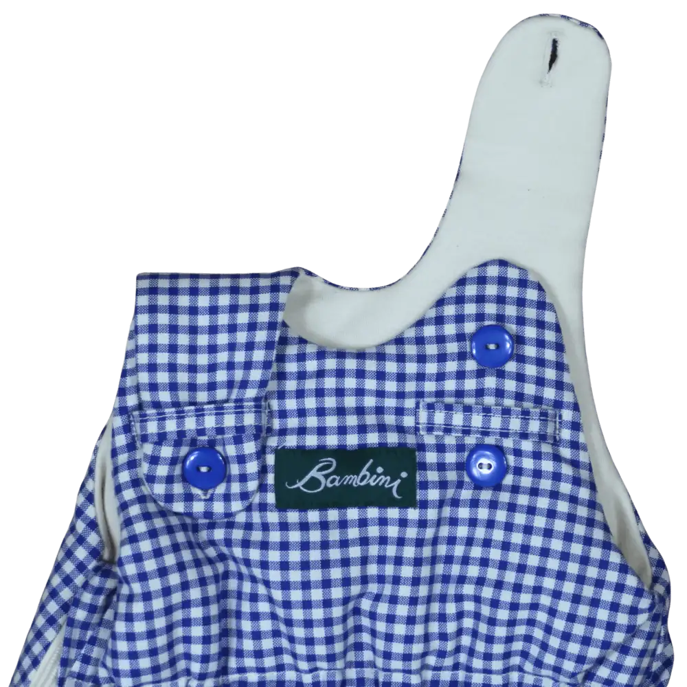 Baby Schlafsack Bambini im blauen Caro aus Baumwolle