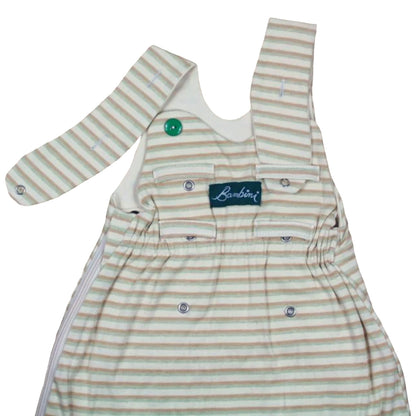 schlafsack mitwachsend Bunter Bambini Schlafsack Interlock Ringel aus Bio Baumwolle