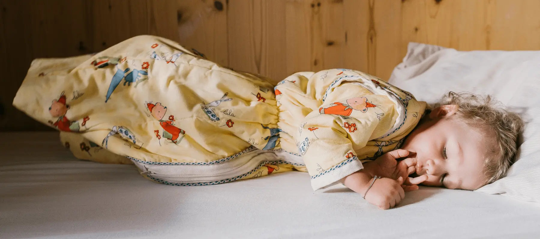 lotties schlafsack 110 Allround Schlafsack Zitrone mit abnehmbaren Ärmeln