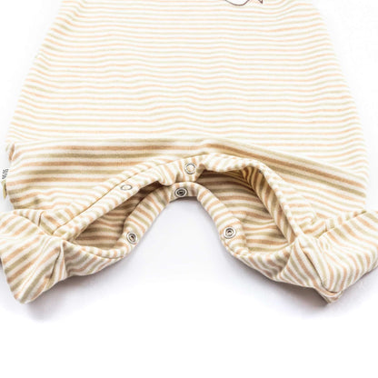 Baby Strampler Fisch bunter Ringel