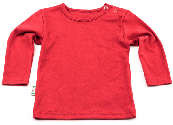 Shirt Rot für Babys aus Bio Baumwolle